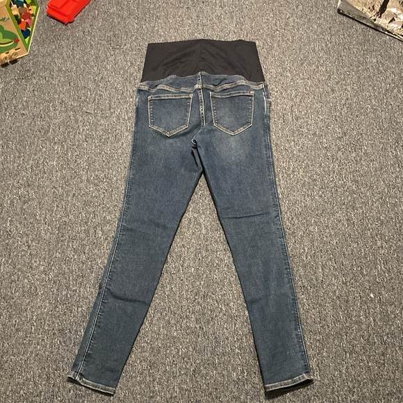 Old Navy Maternity skinny jeans, full panel, size 10 long - Picture 2 of 5